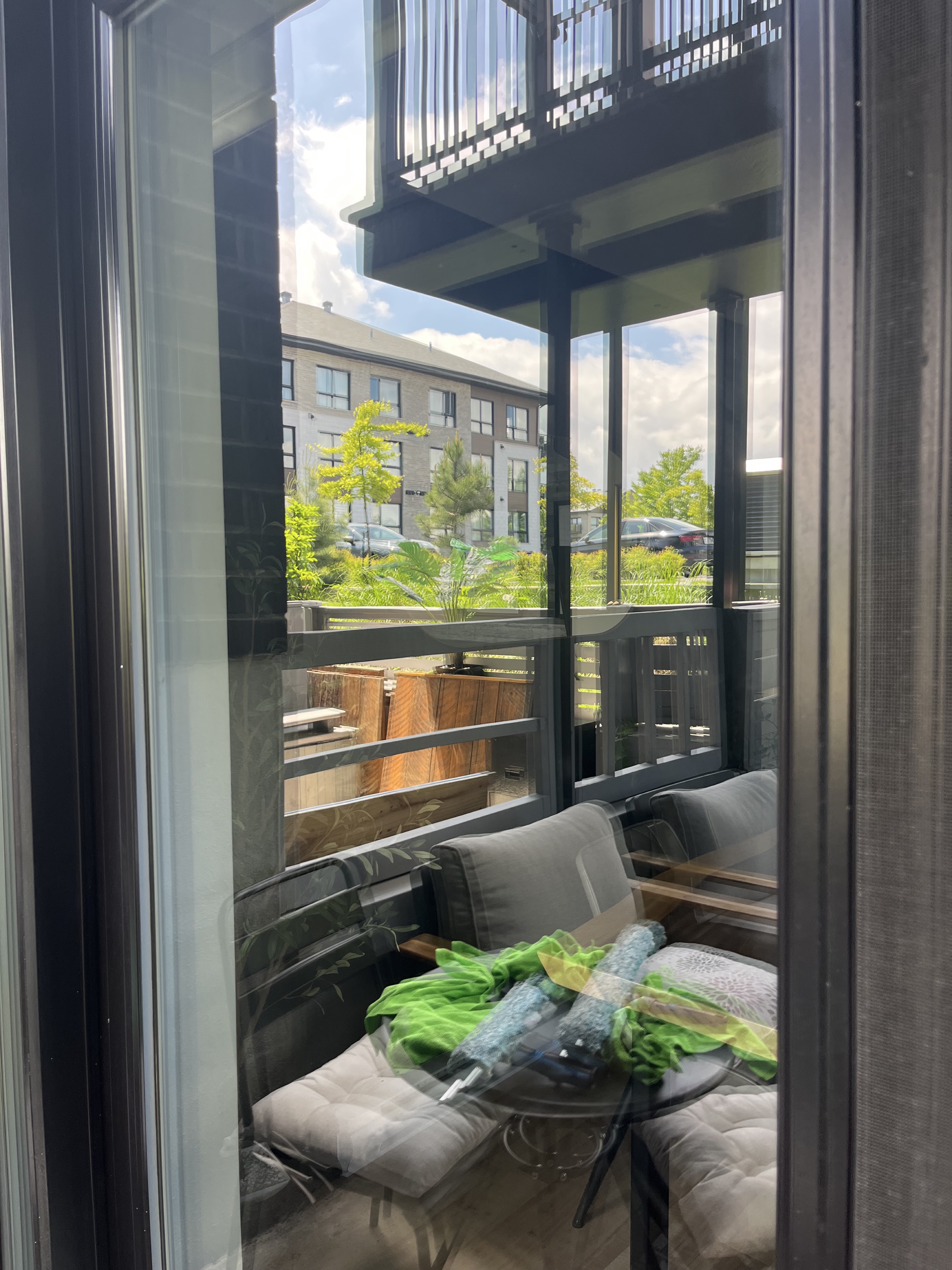 Vitre après le lavage