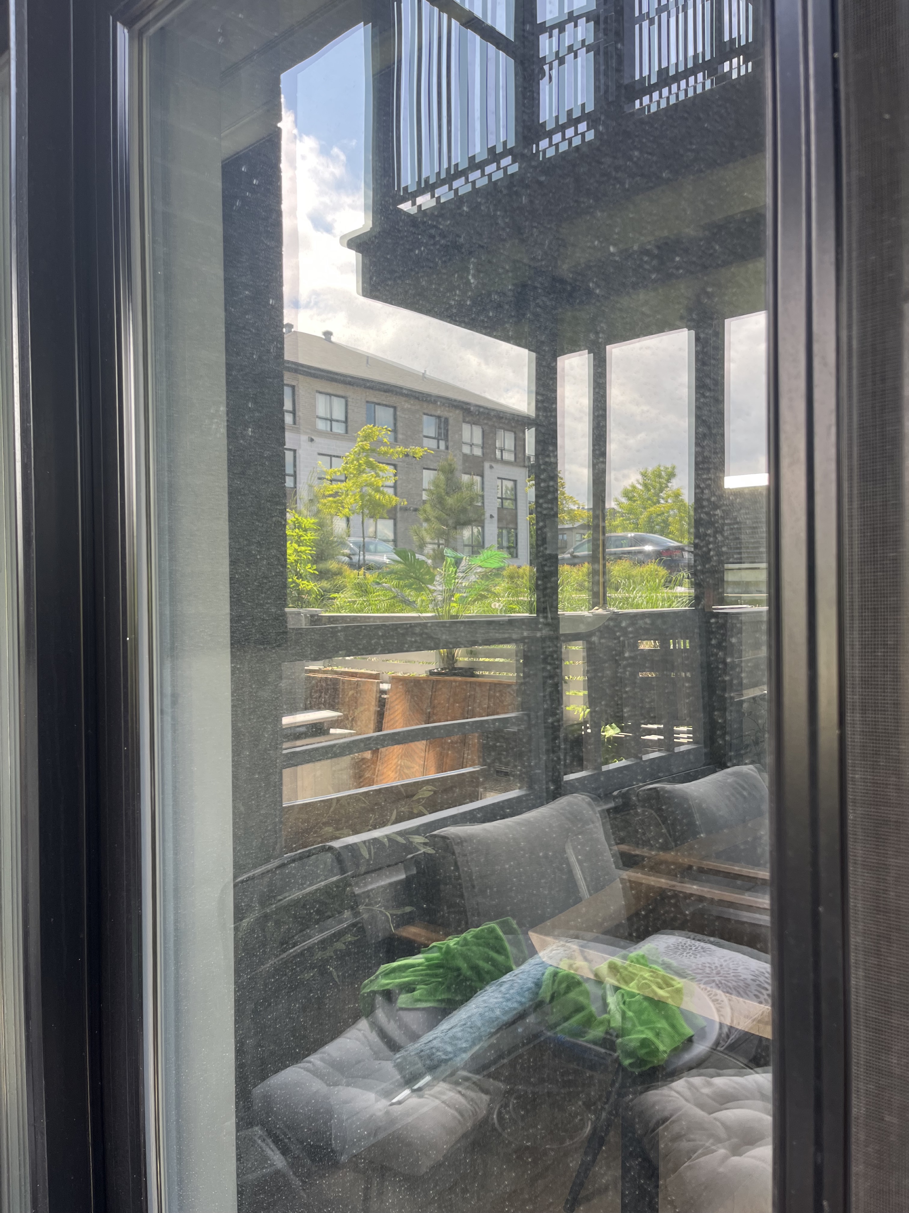 Vitre avant le lavage